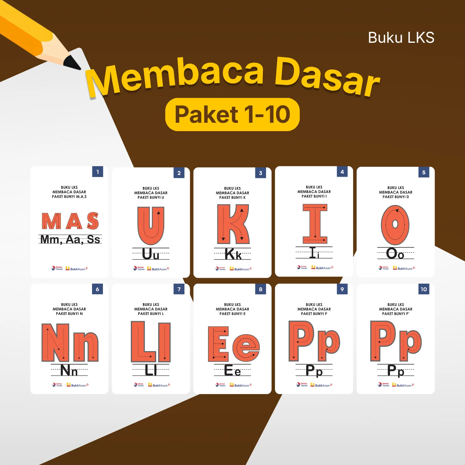 Buku LKS Membaca Dasar Paket (1-10)