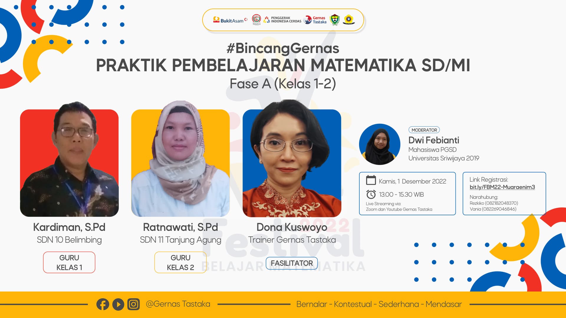 Festival belajar A "Praktik Pembelajaran Matematika"