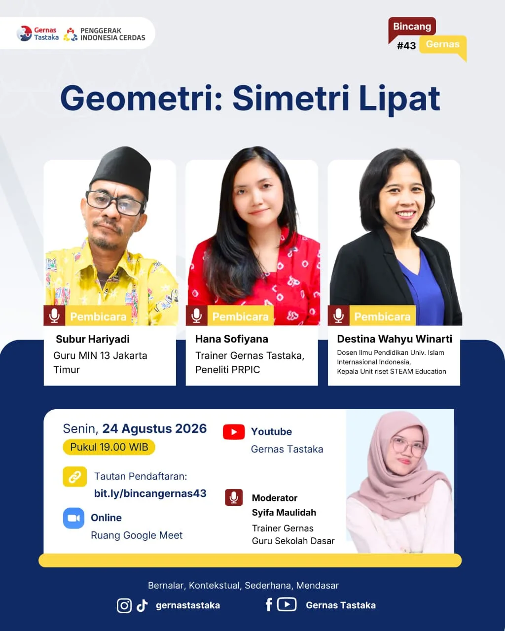 Bincang Gernas #43 — Geometri: Simetri Lipat